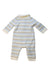 A Beige Long Sleeve Rompers from Janie & Jack in size 0-3M for boy. (Back View)