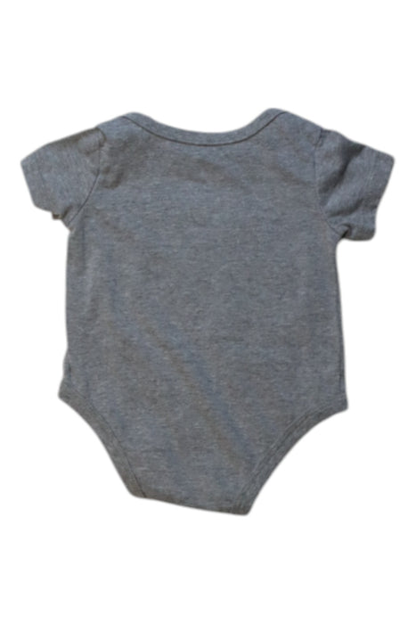 A Grey Short Sleeve Bodysuits from Nike in size 0-3M for boy. (Back View)