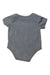 A Grey Short Sleeve Bodysuits from Nike in size 0-3M for boy. (Back View)
