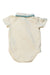 A Ivory Short Sleeve Bodysuits from Janie & Jack in size 0-3M for boy. (Back View)