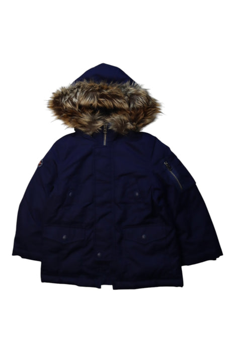 A Navy Coats from Polo Ralph Lauren in size 3T for girl. (Front View)