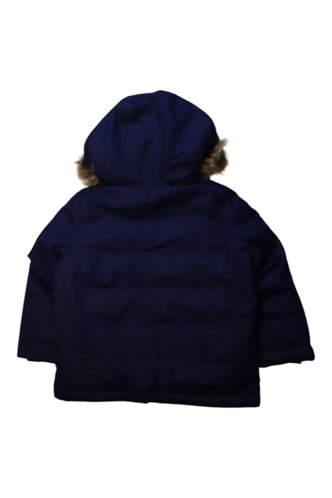 A Navy Coats from Polo Ralph Lauren in size 3T for girl. (Back View)
