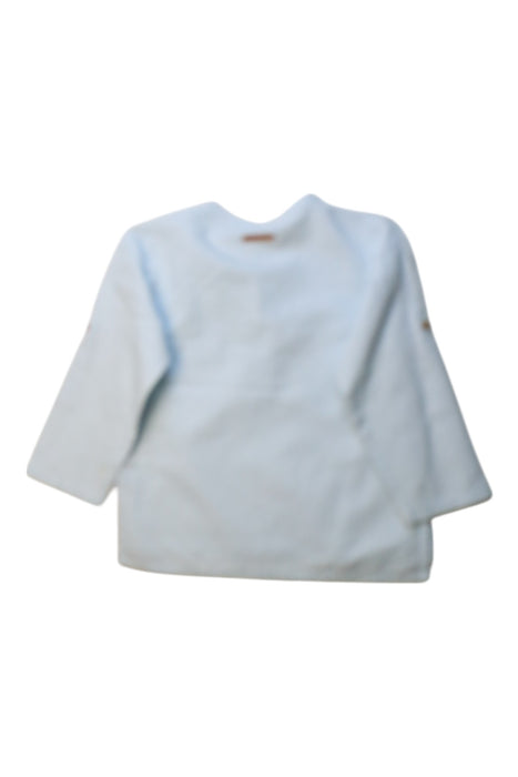 A Blue Long Sleeve Shirts from Laranjinha in size 3T for boy. (Back View)