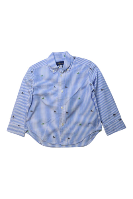 A Blue Long Sleeve Shirts from Ralph Lauren in size 2T for boy. (Front View)