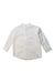 A White Long Sleeve Shirts from Le Petit Society in size 3T for boy. (Front View)