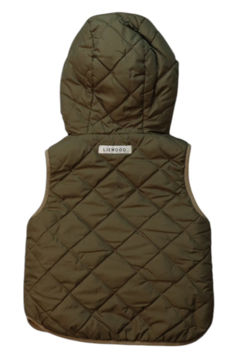 A Green Outerwear Vests from Liewood in size 2T for boy. (Back View)