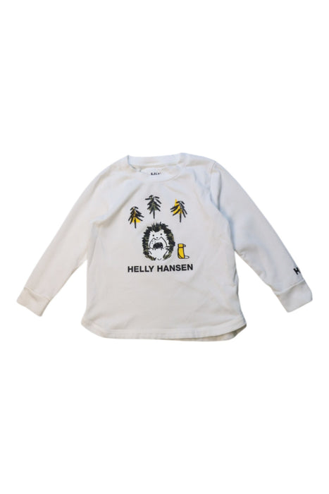 A White Crewneck Sweatshirts from Helly Hansen in size 4T for boy. (Front View)