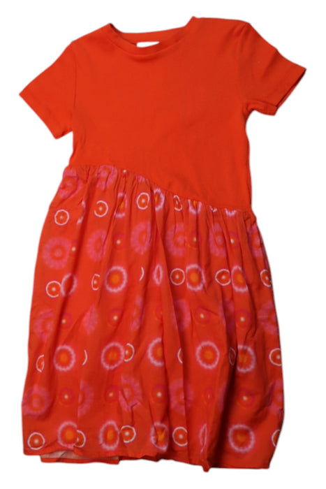 A Red Short Sleeve Dresses from Desigual in size 9Y for girl. (Front View)