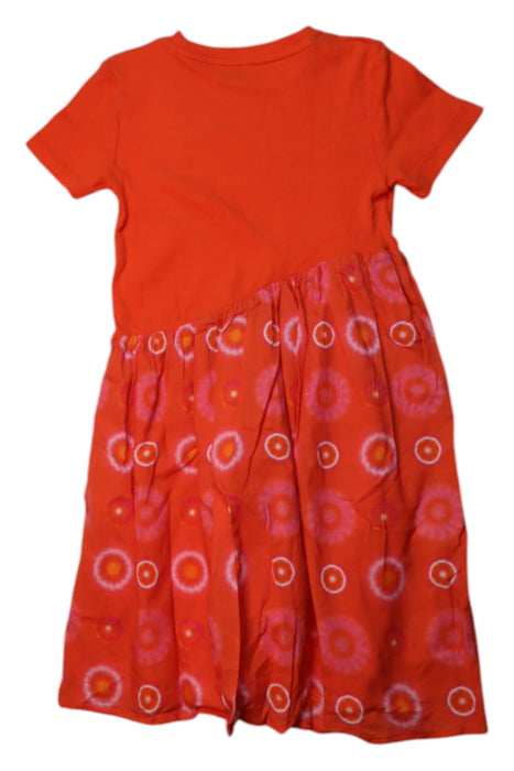 A Red Short Sleeve Dresses from Desigual in size 9Y for girl. (Back View)