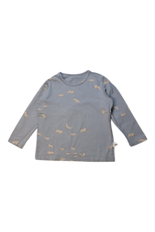 A Blue Long Sleeve Tops from Heljenki in size 4T for boy. (Front View)