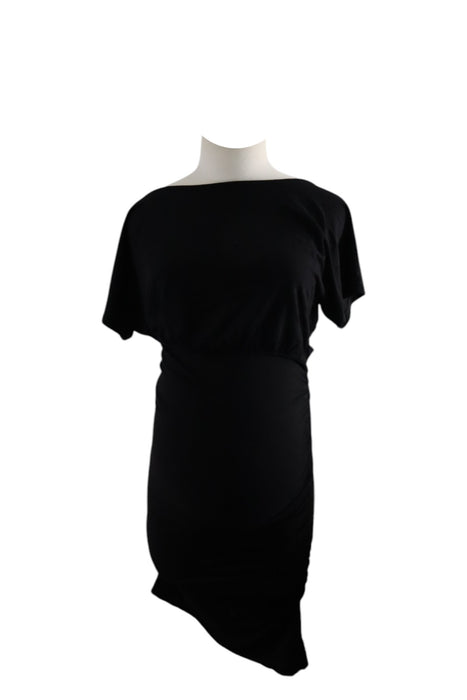 A Black Short Sleeve Dresses from Isabella Oliver in size Maternity-XS for girl. (Front View)