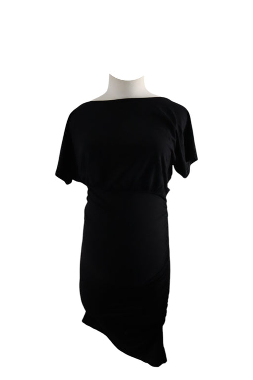 A Black Short Sleeve Dresses from Isabella Oliver in size Maternity-XS for girl. (Front View)