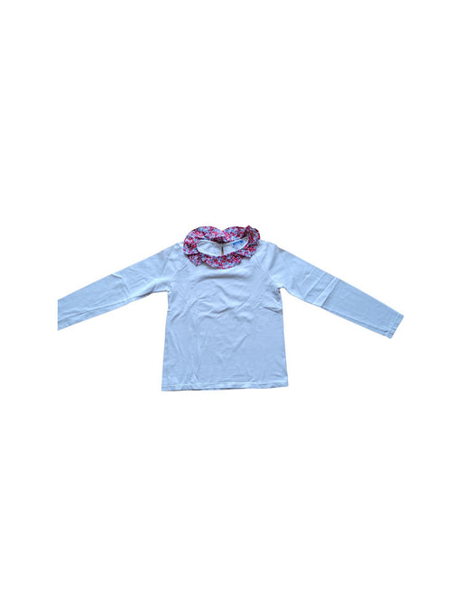A Ivory Long Sleeve T Shirts from Jacadi in size 10Y for girl. (Front View)