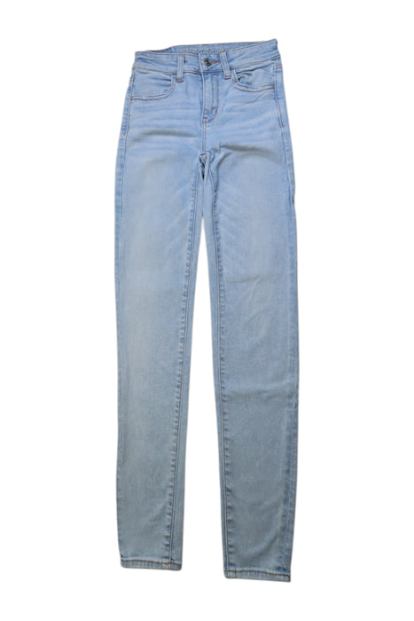 A Blue Jeans from American Outfitters in size 13Y for girl. (Front View)