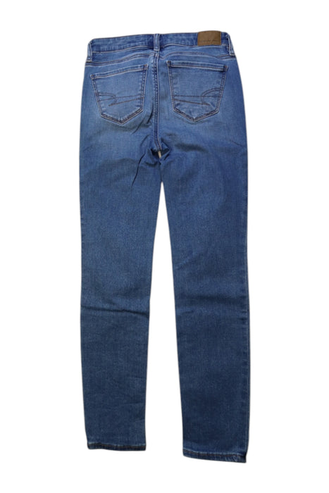A Blue Jeans from American Outfitters in size 11Y for girl. (Back View)