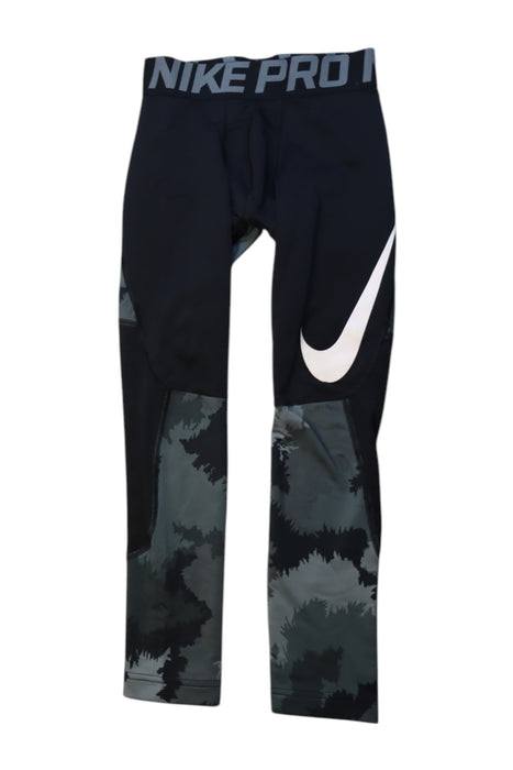A Black Active Pants from Nike in size 12Y for boy. (Front View)
