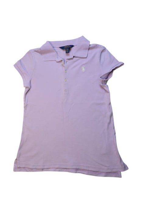 A Purple Short Sleeve Polos from Polo Ralph Lauren in size 12Y for girl. (Front View)