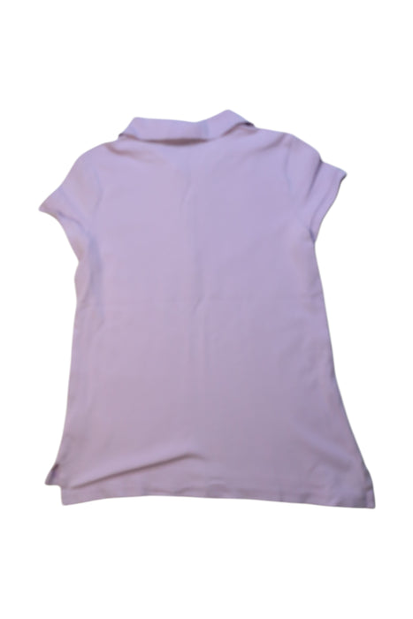 A Purple Short Sleeve Polos from Polo Ralph Lauren in size 12Y for girl. (Back View)