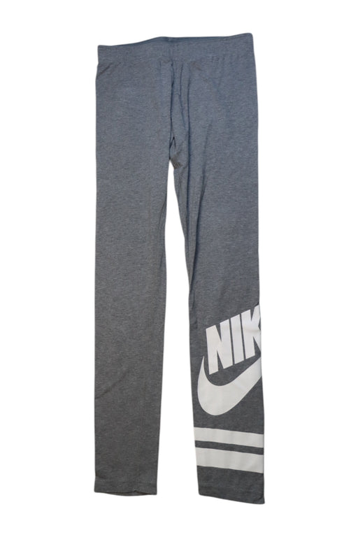 A Grey Leggings from Nike in size 12Y for girl. (Front View)