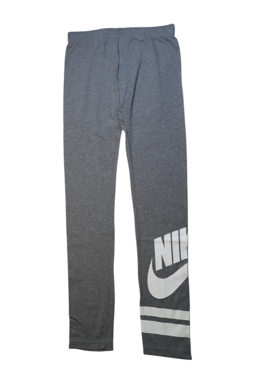 A Grey Leggings from Nike in size 13Y for girl. (Front View)