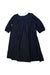 A Navy Long Sleeve Dresses from Polo Ralph Lauren in size 12Y for girl. (Back View)