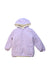 A Purple Puffer/Quilted Coats & Outerwear from Seed in size 5T for girl. (Front View)