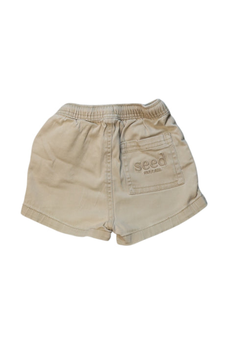 A Beige Shorts from Seed in size 12-18M for neutral. (Back View)