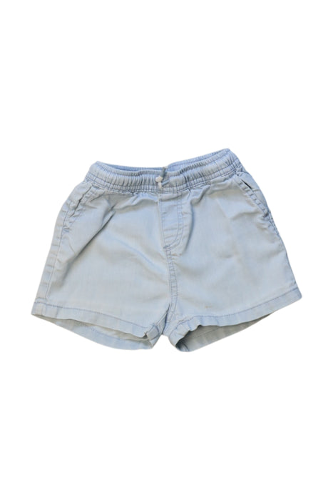 A Blue Shorts from Seed in size 12-18M for neutral. (Front View)