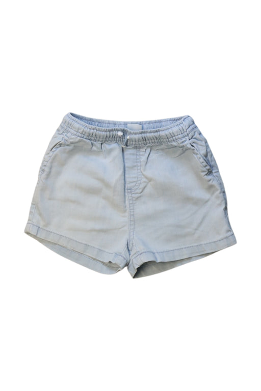 A Blue Shorts from Seed in size 12-18M for neutral. (Front View)