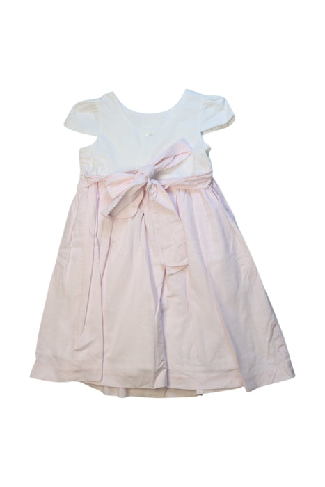 A White Short Sleeve Dresses from Edgehill Collection in size 3T for girl. (Back View)