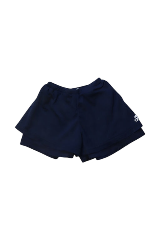 A Navy Shorts from Adidas in size 18-24M for girl. (Front View)