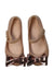 A Beige Flats from Mini Melissa in size 4T for girl. (Back View)
