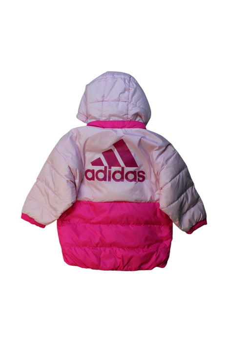 A Pink Puffer/Quilted Coats & Outerwear from Adidas in size 2T for girl. (Back View)