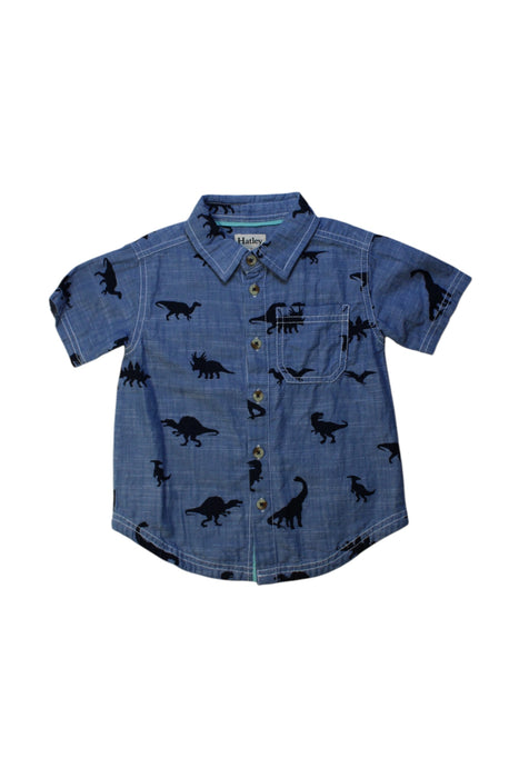 A Blue Short Sleeve Shirts from Hatley in size 2T for boy. (Front View)