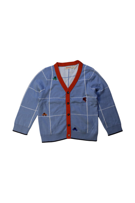 A Blue Cardigans from Momonittu in size 2T for boy. (Front View)