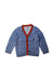A Blue Cardigans from Momonittu in size 2T for boy. (Front View)