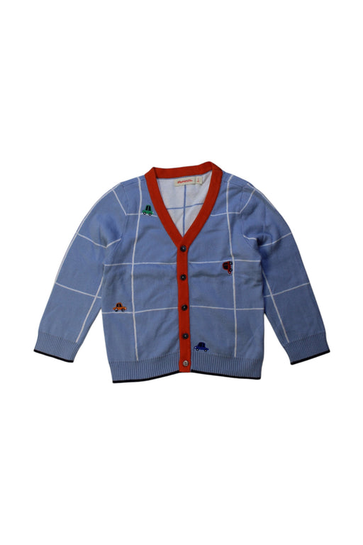 A Blue Cardigans from Momonittu in size 2T for boy. (Front View)