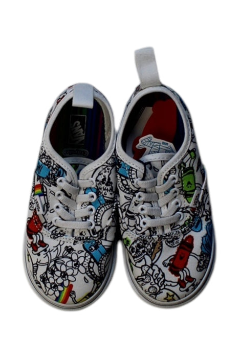A Multicolour Sneakers from Vans in size 3T for boy. (Back View)