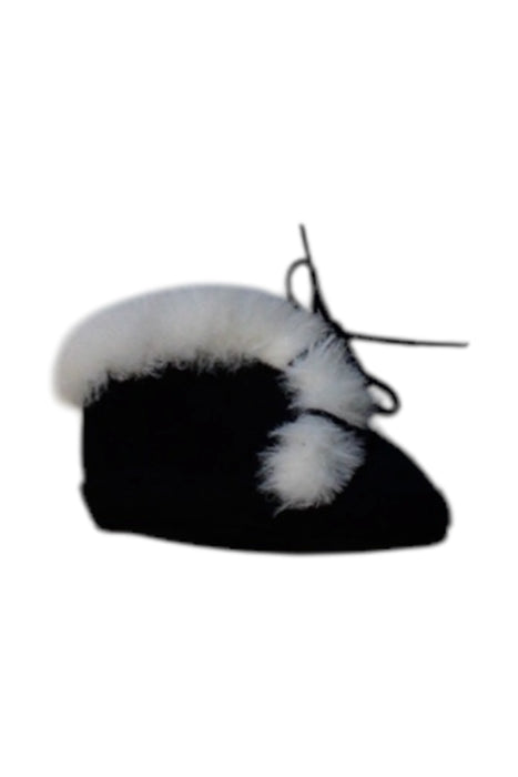 A Black Booties from Jacadi in size 6-12M for boy. (Front View)