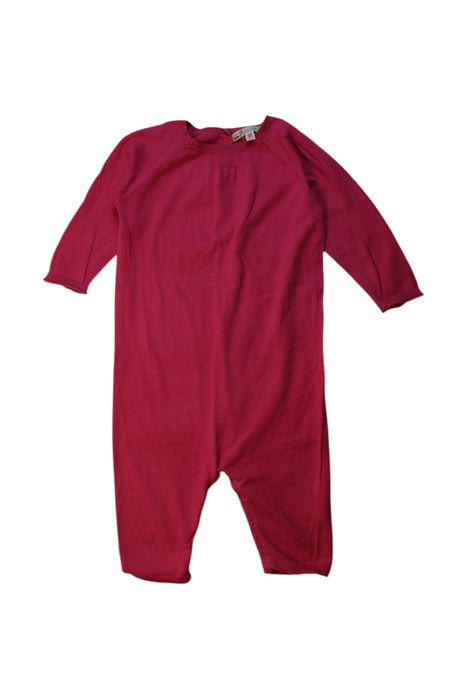 A Red Long Sleeve Rompers from Bonpoint in size 6-12M for girl. (Front View)