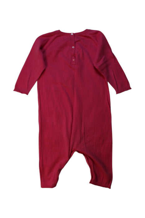 A Red Long Sleeve Rompers from Bonpoint in size 6-12M for girl. (Back View)