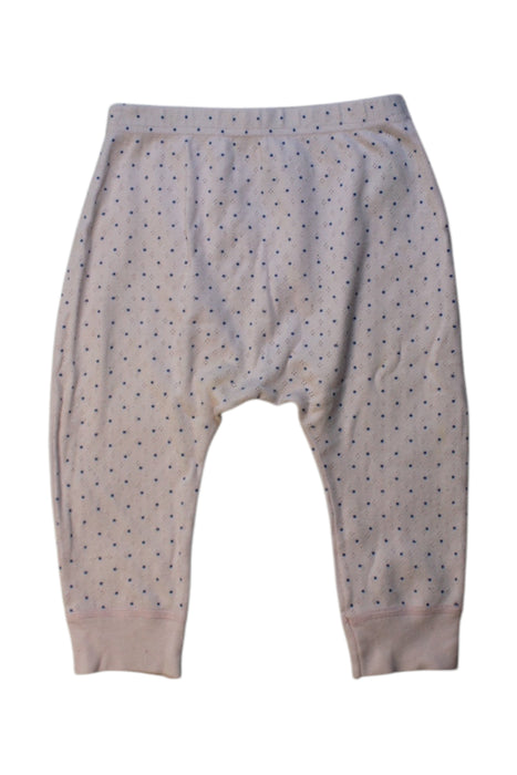 A Pink Casual Pants from Petit Bateau in size 6-12M for girl. (Front View)
