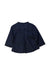 A Navy Long Sleeve Shirts from Louis Louise in size 3-6M for girl. (Back View)