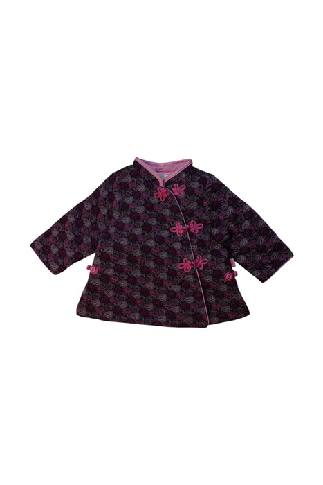 A Pink Capes & Ponchos from Mides in size 3-6M for girl. (Front View)