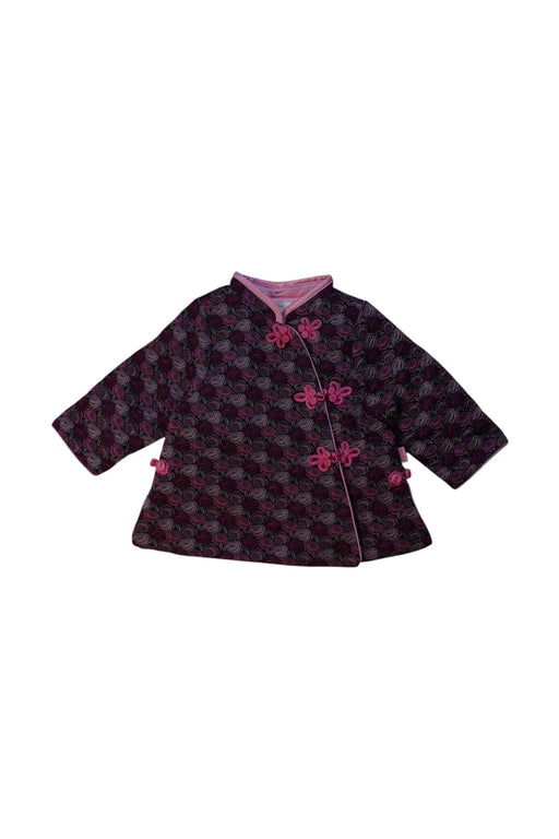 A Pink Capes & Ponchos from Mides in size 3-6M for girl. (Front View)