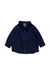 A Navy Long Sleeve Shirts from Petit Bateau in size 3-6M for boy. (Front View)