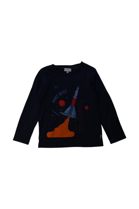 A Black Long Sleeve T Shirts from Paul Smith in size 4T for boy. (Front View)