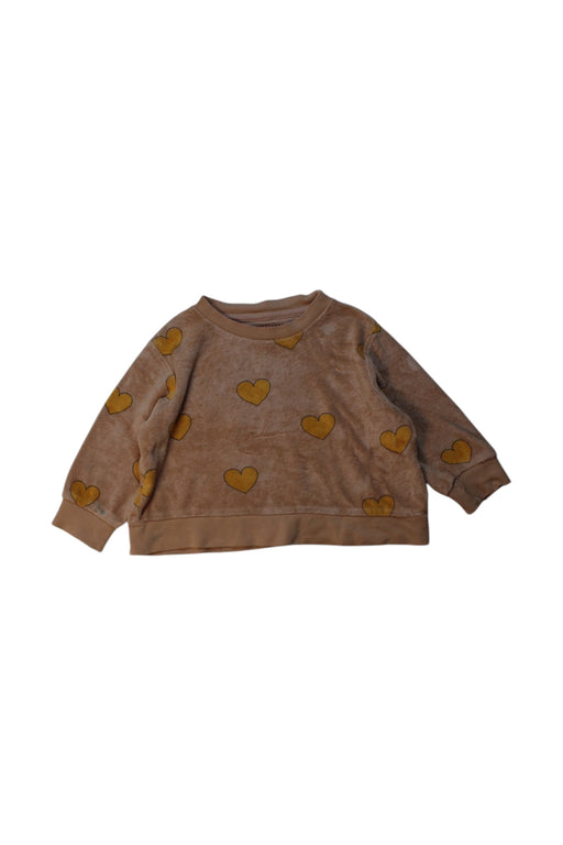 A Brown Sweatshirts from Tinycottons in size 12-18M for girl. (Front View)