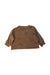 A Brown Sweatshirts from Tinycottons in size 12-18M for girl. (Back View)