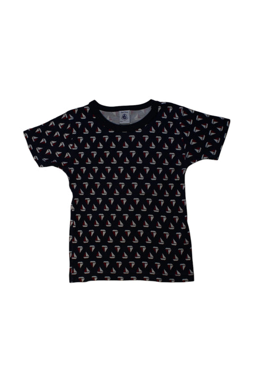 A Black Short Sleeve T Shirts from Petit Bateau in size 5T for neutral. (Front View)